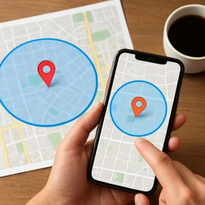 Reklama lokalna z wykorzystaniem map i geofence